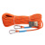 高空作业安全绳套装 户外安装空调 工地施工作业保险绳12mm RL195 橘色20米