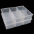 冰禹 BYA-464 透明无盖存储盒 零配件物料分类盒 电子元件整理盒 八格托盘