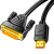 山泽(SAMZHE) HDMI转DVI转换线 DVI转HDMI高清线双向互转显卡机顶盒显示器视频连接线1.5米DH-8015