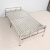 JPHZNB适用于加长2米宽0.7米-1.5米多尺寸不锈钢折叠床双人行军床午休单 全密款不锈钢折叠床 70x209x39cm