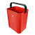 兰诗（LAUTEE）FH-1242 提手分类小垃圾桶 酒店办公室压圈垃圾桶纸篓 10L-红有害垃圾