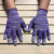 pu劳保耐磨工作黑色女士打包防滑劳动尼龙干活专用 紫色涂指12双 M