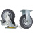 奔新农风火轮聚氨酯脚轮 耐磨轻音重型工业轮子 6寸(2刹车+2定向) 灰色
