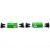 丰应子 SC单工单模多模无耳分体式 APC绿色 光纤法兰盘 耦合器 适配器电信级光纤跳线转接头100颗 FYZ-GYB85D