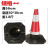 橡胶路锥方锥横杆禁停路障桩警示圆锥筒塑料连接杆反光伸缩70锥桶 PVC70cm(2个起发)
