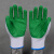 侧至柒L207十针纱线皱纹手套绿色防滑耐磨工作劳保防护玻璃搬运 星宇L207绿胶手套【6双装】 L