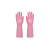 东亚手套 灵巧光里防水耐用橡胶加厚家务清洁 粉色 纤细小手 32cm S