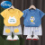 迪士尼（Disney）2024新款儿童短袖套装纯棉韩版男童女童宝宝T恤短裤两件套1-2-3岁 酒红草莓 55#/80cm(建议身高73-80cm) 适合