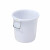 劳保佳 大号塑料圆桶 圆形大容量水桶 圆形收纳桶 加厚储水桶 无盖60L 白色