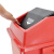 兰诗（LAUTEE）XDL-40B 新国标分类摇盖方形垃圾桶 物业环卫垃圾桶 40L红色-有害垃圾
