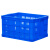 塑料筐快递长方形加厚水果大号蔬菜运输货筐子胶框工厂镂空周转箱 B3筐（480345270）蓝色