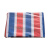 出极 三色彩条布 防坠落物防水塑料布 红白蓝彩条布 双覆膜 一件价 3米*5米