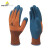 代尔塔 DELTAPLUS 201731乳胶涂层手套 防水耐热生物玻璃防护用劳保手套 橙蓝色 8码