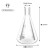 亿翰玻璃三角烧瓶烧杯化学实验器材锥形瓶带塞50/150/250/500/1000ml 环球直口三角瓶