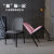 伏腾北欧家用餐椅现代简约餐厅木椅子 普通款 粉色 普通款FT-19