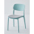 犬夜叉 塑料椅子家用轻奢塑料餐椅简约现代靠背白色餐桌椅可叠放加厚 浅灰色 加强加厚