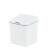智能感应垃圾桶电动车载客厅厨房创意迷你桌面收纳桶折叠开盖 6L灰色(电池版)