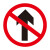 定做道路交通标志指示牌 限高牌减速慢行圆形三角形方形反光铝板 JZTX-01 禁止直行 60*60cm