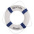 适用于实心塑料救生圈船用CCS认证标准型国标防汛专业大浮力成人2 蓝白大号 (外径72内径44)