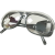自动变光电焊面罩眼镜电焊防护面屏头戴式氩弧焊焊工帽烧焊接防护 灰色眼镜【1副】