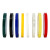 筑采 ZHUCAI  5S彩色胶带定置线 黄色 1.5CM宽x66米 7卷1组 1组价