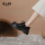 凯恩拉迪（Ken Radi）品牌英伦风小皮鞋女松糕厚底学院风2024年春季新款系带乐福单鞋 亮面 39
