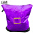 工品库（GONGPINKU）拉链中转袋(紫色20*90*100cm 1个）快递物流打包袋 PE防水耐磨编织袋 集包袋 