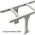 汇创佳 U型钢走线架U300 喷塑钢制多孔梯形桥架通信机房电缆爬线架 300mm宽1米 