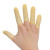 贝傅特 手指套 乳胶手指套保护手指套工业一次性指套 米黄色均码1包【1000只装】