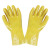 浸胶全挂耐油手套劳保工业防油手套耐磨防滑丁腈橡胶皮防水手套 黄色浸塑手套10双 XL