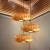 现代中式吊灯北欧客厅卧室餐厅茶室饭店吧台楼梯艺术装饰餐桌吊灯 深色φ50*H20cm