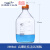 定制适用玻璃棕色透明蓝盖丝口试剂瓶高硼硅蓝盖瓶100/250/500/10 高硼硅透明2000ml