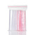 联嘉 PE透明自封袋加厚塑料袋密封袋塑料袋 宽4cmx长6cm×厚7丝 红边 1包（100个）