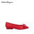 菲拉格慕（Ferragamo） 618女士芭蕾舞鞋 Red 35.5 EU