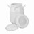 废液桶废水桶100kg/L立式塑料桶加厚白色方桶塑料实验室桶50L带盖 5L立方【加厚  】 装水10