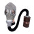 优导仕 滤毒罐特种作业面具呼吸器 3号滤毒罐 （防毒面罩+管子+滤毒罐一整套）灰色