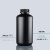 RICH LAB 黑色塑料瓶125/250/500/1000ml大口窄口HDPE密封液体罐样品储存瓶 大口 250ml【满100包邮，偏远地区除外】