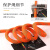 高空作业安全绳套装 户外安装空调 工地施工作业保险绳12mm RL195 橘色80米