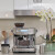 铂富Breville BES878 半自动意式咖啡机 家用 咖啡粉制作 多功能咖啡机 烟熏灰色