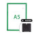 定制A4A3工厂车间巡场点检表文件夹设备巡检记录表文件袋磁性点检 A5绿色磁性配粘胶贴通用墙面
