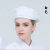 厨师帽子男女秋季透气服务员贝雷帽餐饮奶茶店餐厅厨房工作帽定制 细黑白条 均码尺寸不可调节（5659cm）