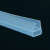 海斯迪克 HKQS-75 阳台玻璃门窗密封 防风淋浴房防水硅胶条 U型夹10mm（1米）