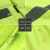 反光雨衣建筑施工保安荧光防水外套环卫保安巡逻防风可印字 205款300D(PU)黑色上衣 L码