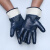 帆布手套适用劳保防水防油防护防滑胶皮耐油胶工作浸胶耐磨汽修 黄色宽口12双 均码
