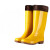 安至防护 加绒雨鞋高筒牛筋底雨靴防滑耐磨男女水鞋工作 黄色加绒/高筒40cm 42