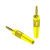 2MM灯笼测试线K2香蕉插头连接线尾部可叠插教学实验测试线镀金头 黄色