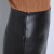 CHENGGUO品牌半身裙女中长款包臀裙子2022秋冬新款皮裙韩版修身显瘦港风一步裙 黑色 XL 2.2尺