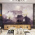 麦哟宝现代新中式壁纸电视沙发背景墙壁画客厅写意抽象水墨荷花墙 32D微晶烤瓷[至尊版]/1平方