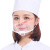 ZUIDID透明口罩餐饮专用 防飞沫一次性厨房卫生餐饮服务员透明pvc防护餐 5个装.