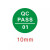 标识贴qc标签贴纸不干胶PASSED标签 QC PASS 12(1000个) 直径10MM